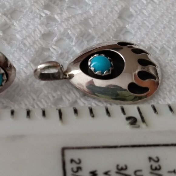 Turquoise earrings & pendant set.NWOT - Picture 2 of 7